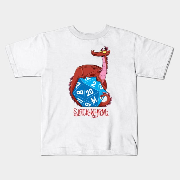 Twenty-sided Wyrm Kids T-Shirt by Slack Wyrm